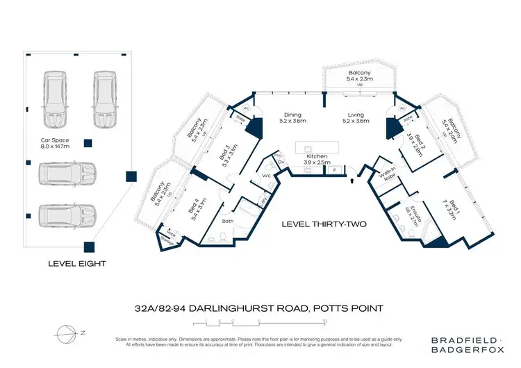 Floorplan of Homely apartment listing, 32A/82-94 Darlinghurst Road, Potts Point NSW 2011
