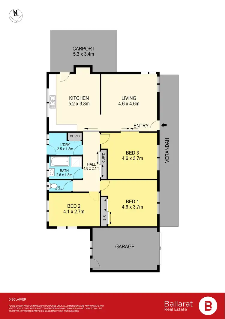 Floorplan of Homely house listing, 51 Millar Street, Daylesford VIC 3460