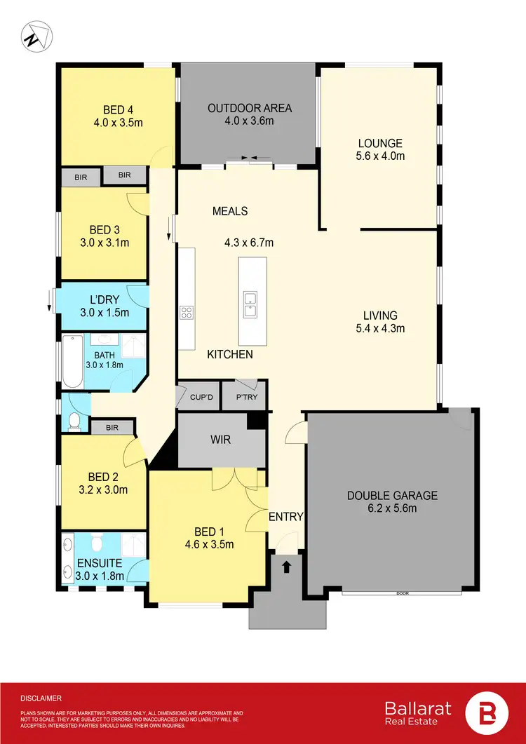Floorplan of Homely house listing, 12 Middlin Street, Brown Hill VIC 3350