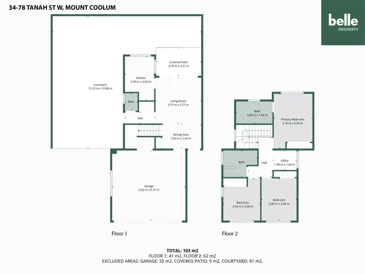 Floorplan of Homely unit listing, 34/78 Tanah Street West Street, Mount Coolum QLD 4573