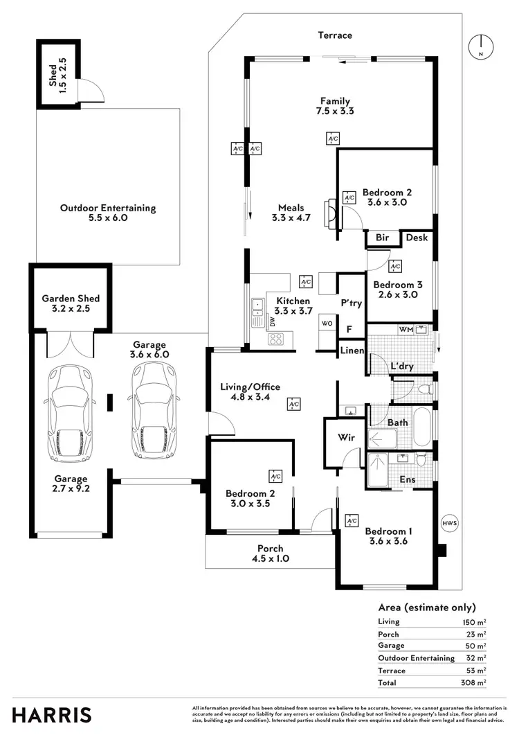 Floorplan of Homely house listing, 36 Sorrento Parade, Hayborough SA 5211