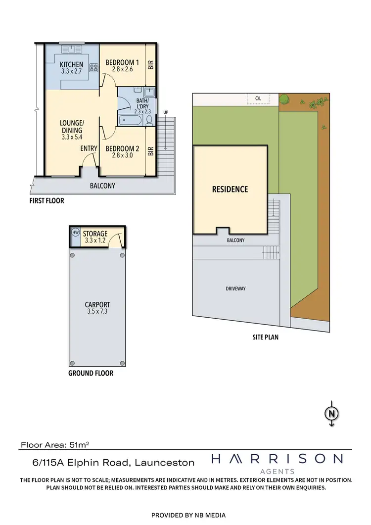 Floorplan of Homely unit listing, 6/115a Elphin Road, Newstead TAS 7250