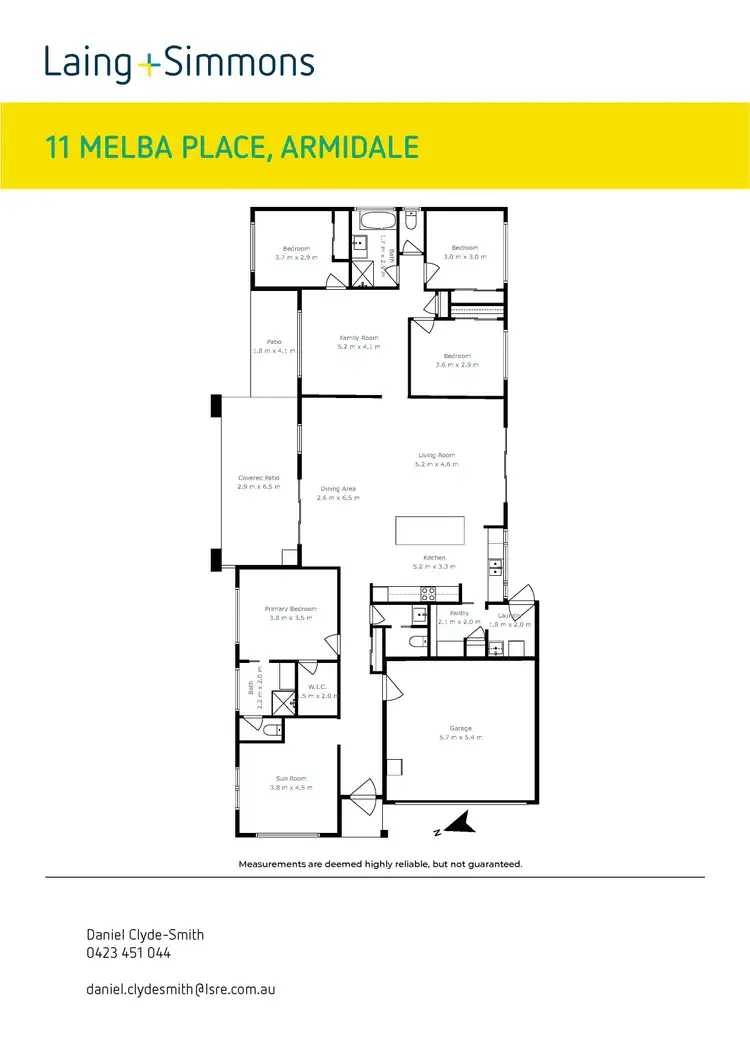Floorplan of Homely house listing, 11 Melba Place, Armidale NSW 2350