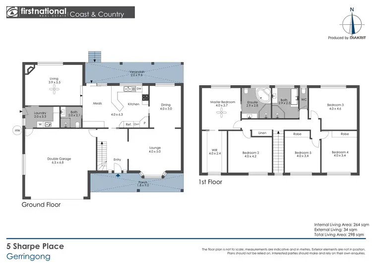 Floorplan of Homely house listing, 5 Sharpe Place, Gerringong NSW 2534