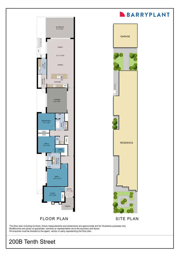 Floorplan of Homely townhouse listing, 200B Tenth Street, Mildura VIC 3500
