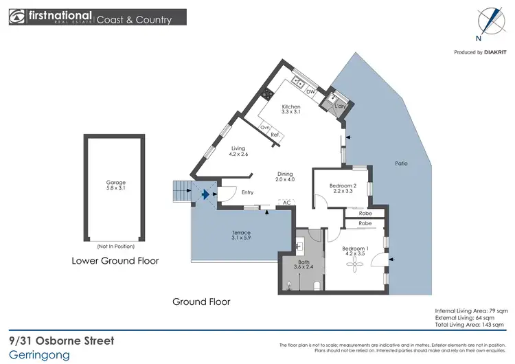 Floorplan of Homely villa listing, 9/31 Osborne Street, Gerringong NSW 2534