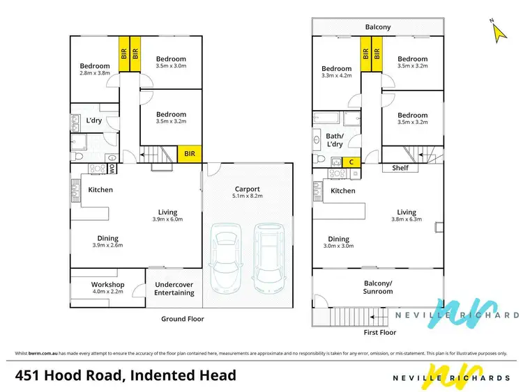 Floorplan of Homely house listing, 451 Hood Road, Indented Head VIC 3223
