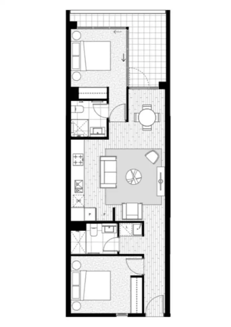 Floorplan of Homely apartment listing, 232/55 Currong Street North, Braddon ACT 2612