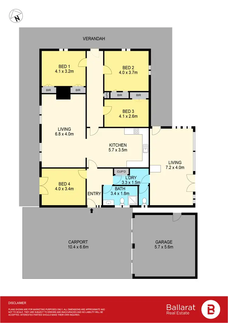 Floorplan of Homely house listing, 10 Hill Street, Clunes VIC 3370