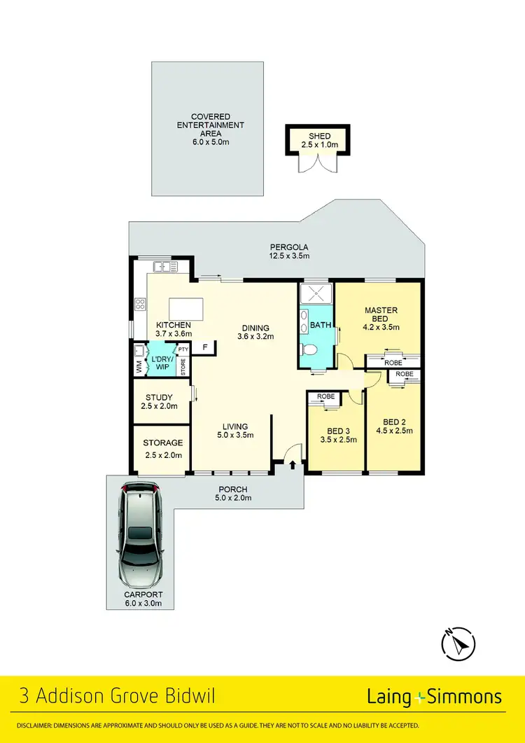 Floorplan of Homely house listing, 3 Addison Grove, Bidwill NSW 2770