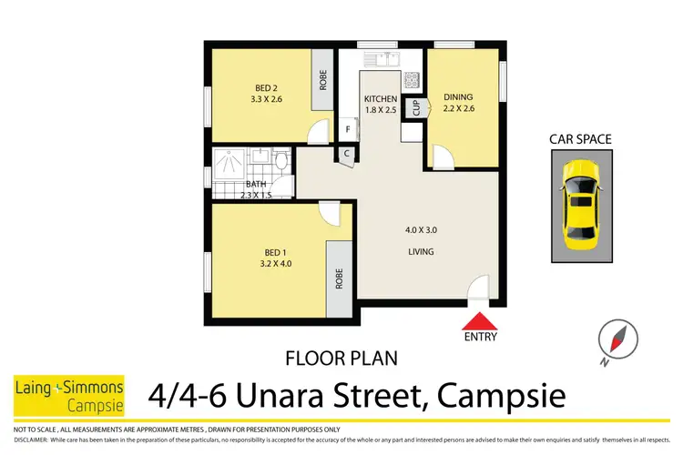 Floorplan of Homely unit listing, 4/4-6 Unara Street, Campsie NSW 2194