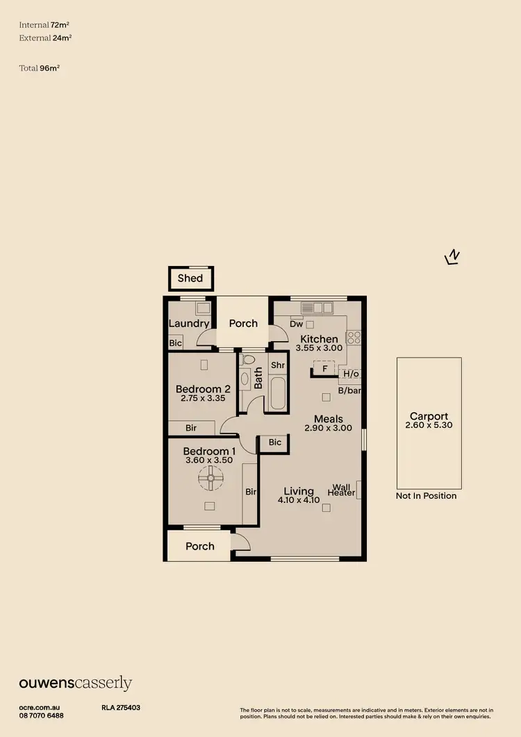 Floorplan of Homely unit listing, 6/37 Eve Road, Bellevue Heights SA 5050