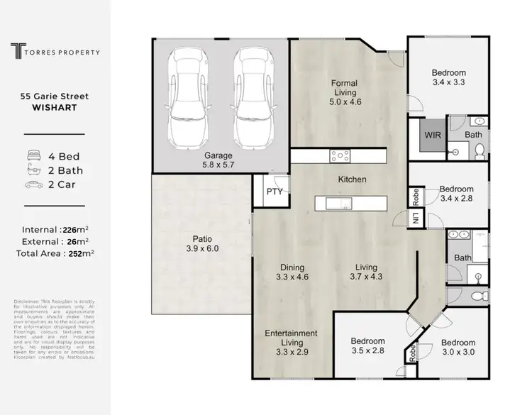 Floorplan of Homely house listing, 55 Garie Street, Wishart QLD 4122