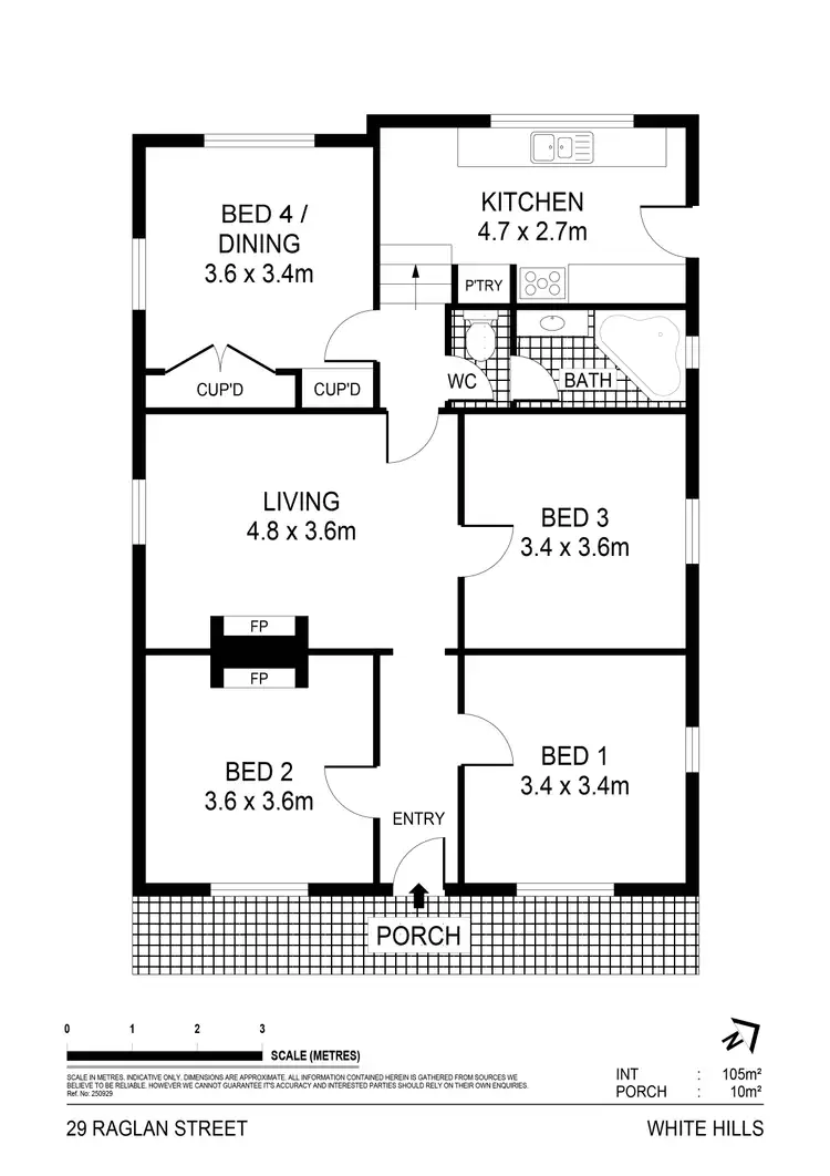 Floorplan of Homely house listing, 29 Raglan Street, White Hills VIC 3550