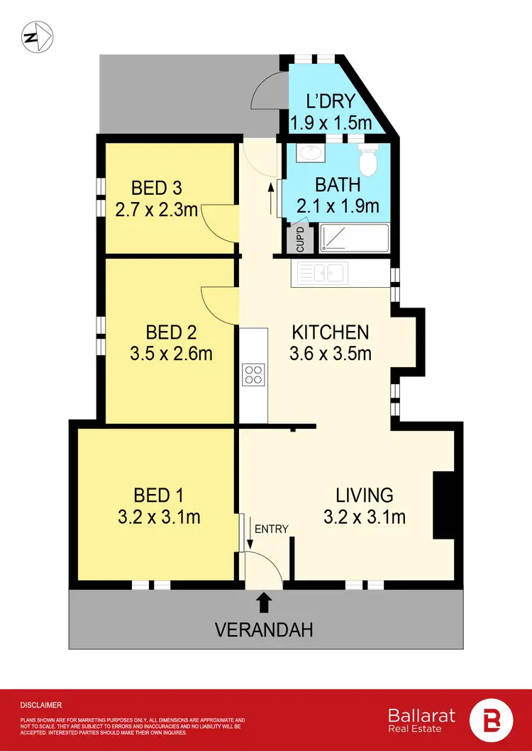 Floorplan of Homely house listing, 523 Doveton Street North, Soldiers Hill VIC 3350