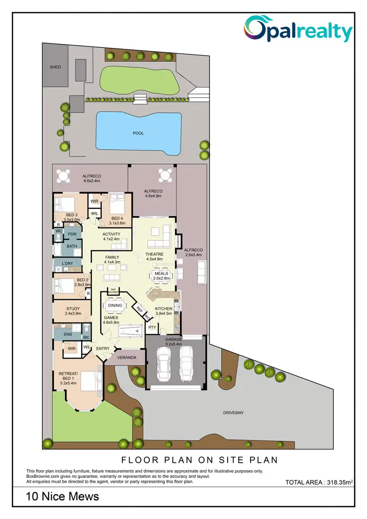 Floorplan of Homely house listing, 10 Nice Mews, Port Kennedy WA 6172