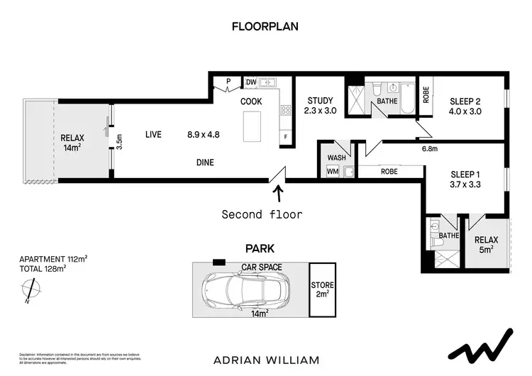 Floorplan of Homely apartment listing, B206/10 Norfolk Street, Liverpool NSW 2170