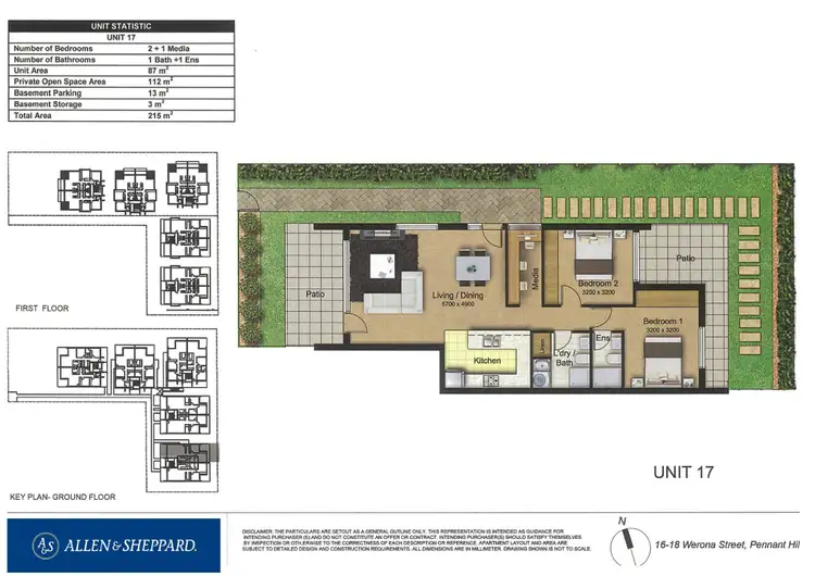 Floorplan of Homely unit listing, 17/16-18 Werona Street, Pennant Hills NSW 2120
