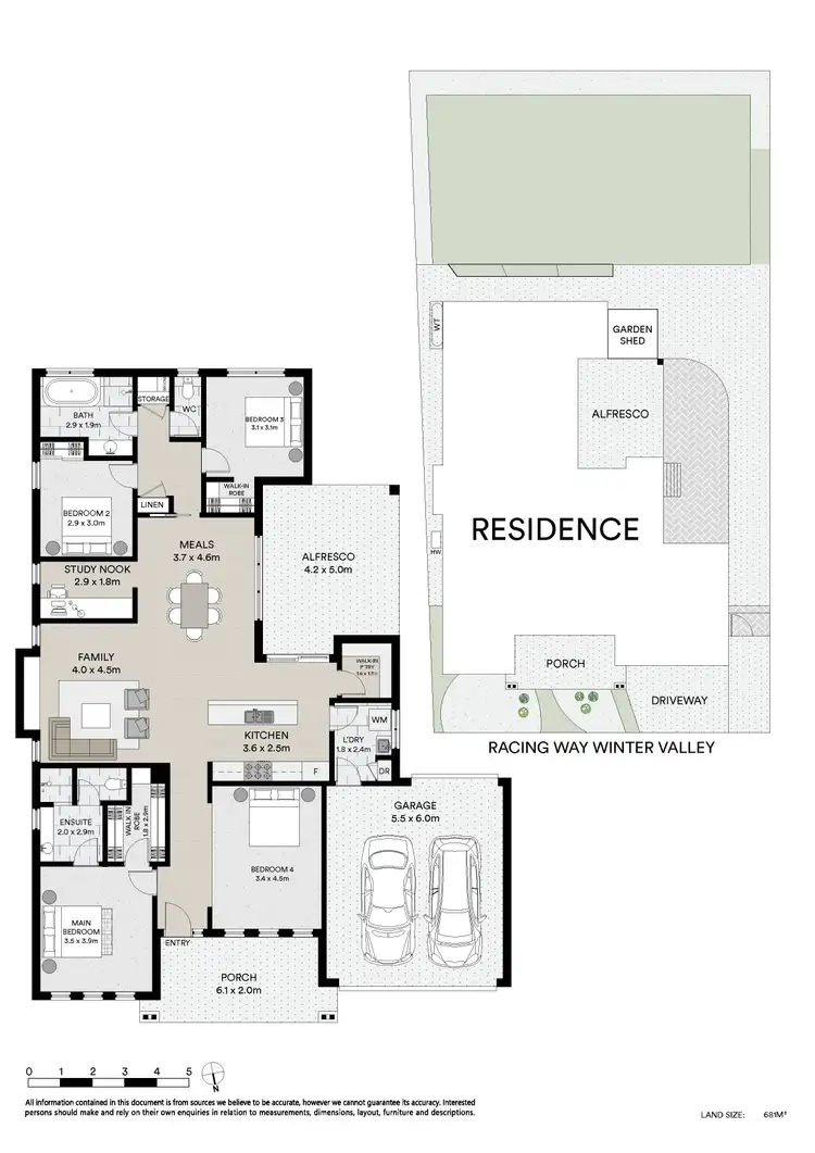 Floorplan of Homely house listing, 21 Racing Way, Winter Valley VIC 3358