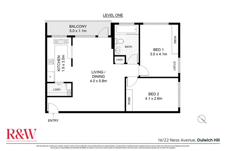 Floorplan of Homely apartment listing, 16/22 Ness Avenue, Dulwich Hill NSW 2203