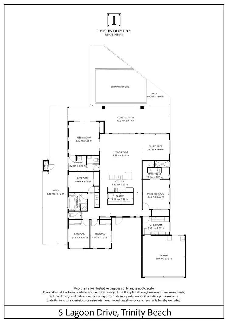 Floorplan of Homely house listing, 5 Lagoon Drive, Trinity Beach QLD 4879