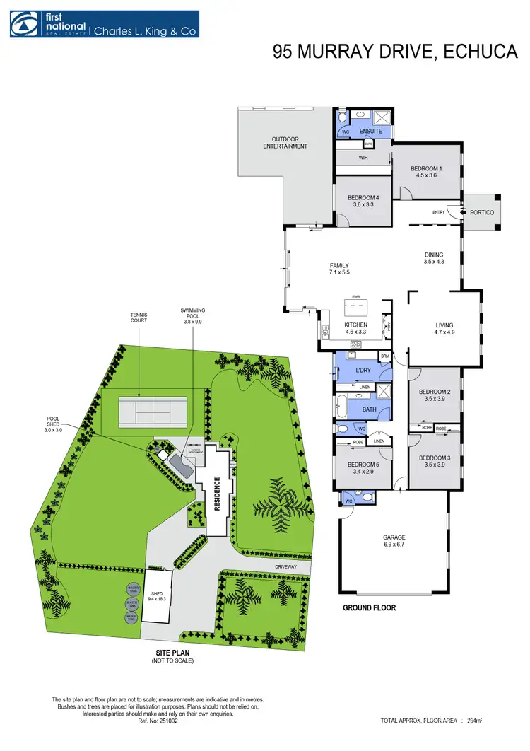 Floorplan of Homely house listing, 95 Murray Drive, Echuca VIC 3564