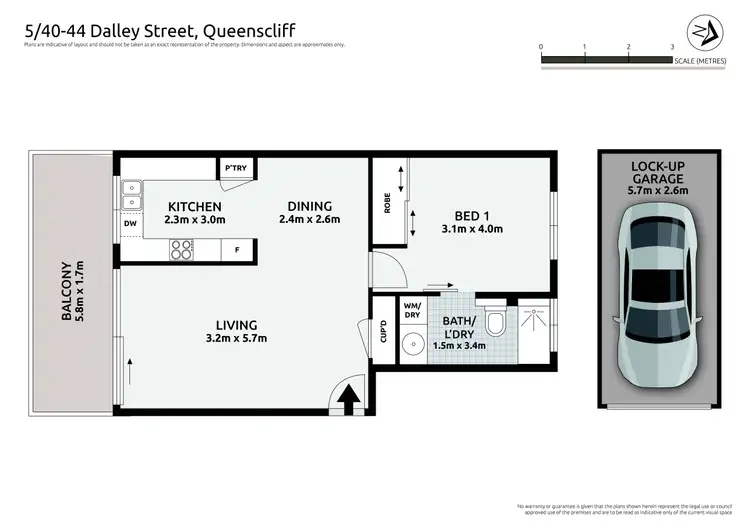 Floorplan of Homely apartment listing, 5/40-44 Dalley Street, Queenscliff NSW 2096