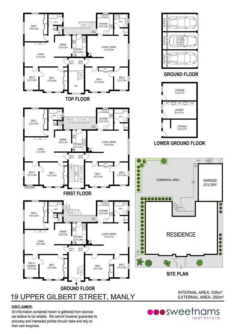 Floorplan of Homely block of units listing, 19 Upper Gilbert Street, Manly NSW 2095