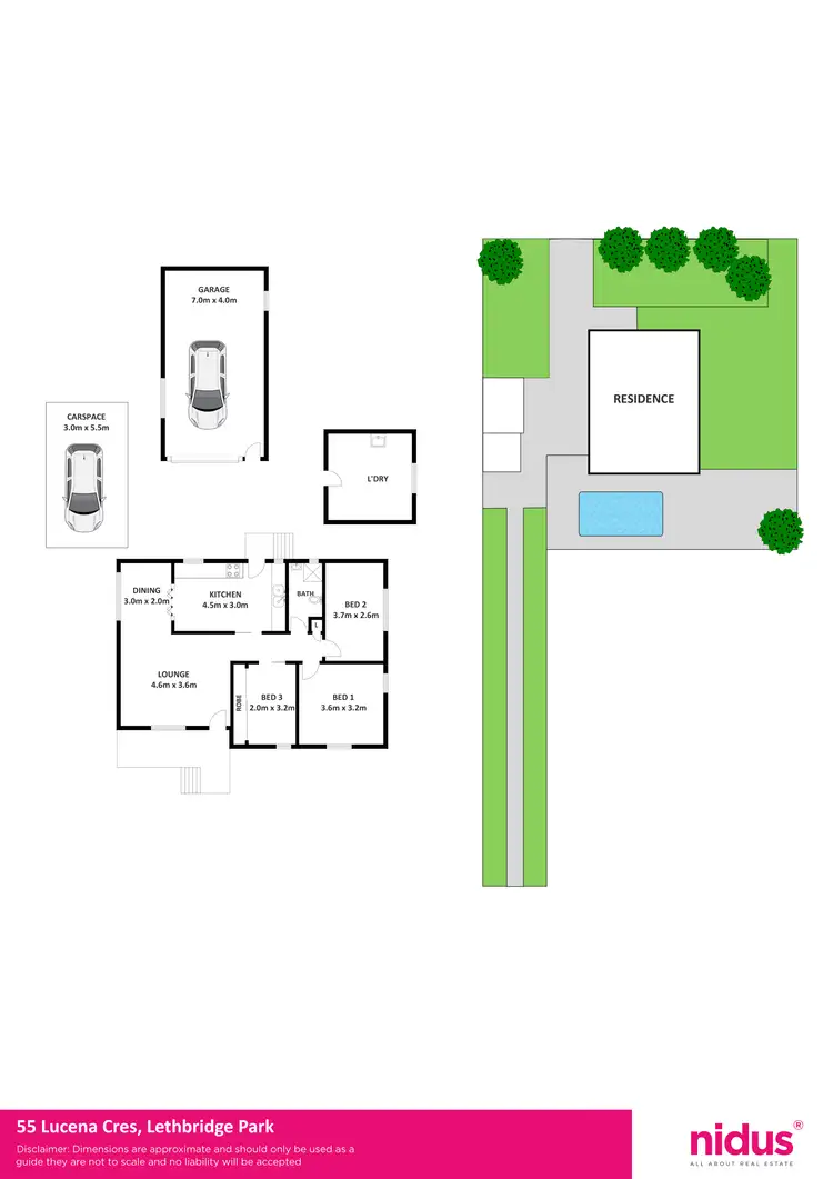 Floorplan of Homely house listing, 55 Lucena Crescent, Lethbridge Park NSW 2770