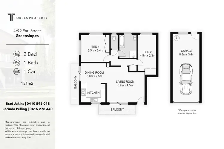Floorplan of Homely unit listing, 4/99 Earl Street, Greenslopes QLD 4120