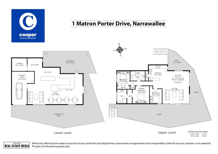 Floorplan of Homely house listing, 1 Matron Porter Drive, Narrawallee NSW 2539