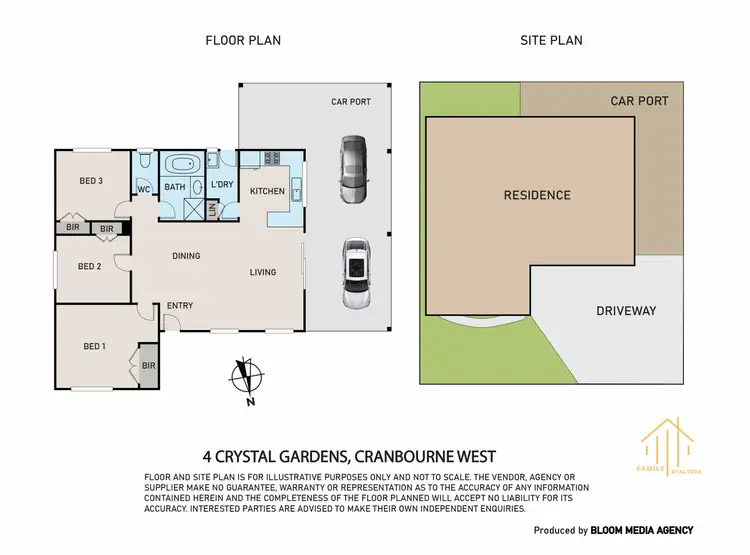 Floorplan of Homely house listing, 4 Crystal Gardens, Cranbourne West VIC 3977