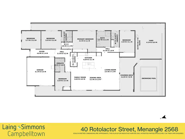 Floorplan of Homely house listing, 40 Rotolactor Parade, Menangle NSW 2568