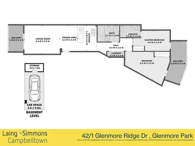 Floorplan of Homely apartment listing, 42/1 Glenmore Ridge Drive, Glenmore Park NSW 2745