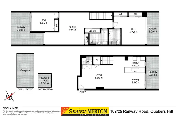 Floorplan of Homely house listing, 102/25 Railway Road, Quakers Hill NSW 2763