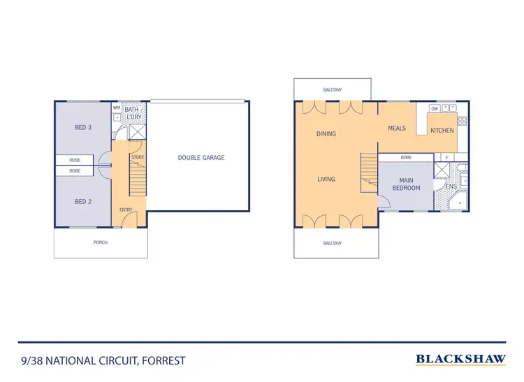 Floorplan of Homely townhouse listing, 9/38 National Circuit, Forrest ACT 2603