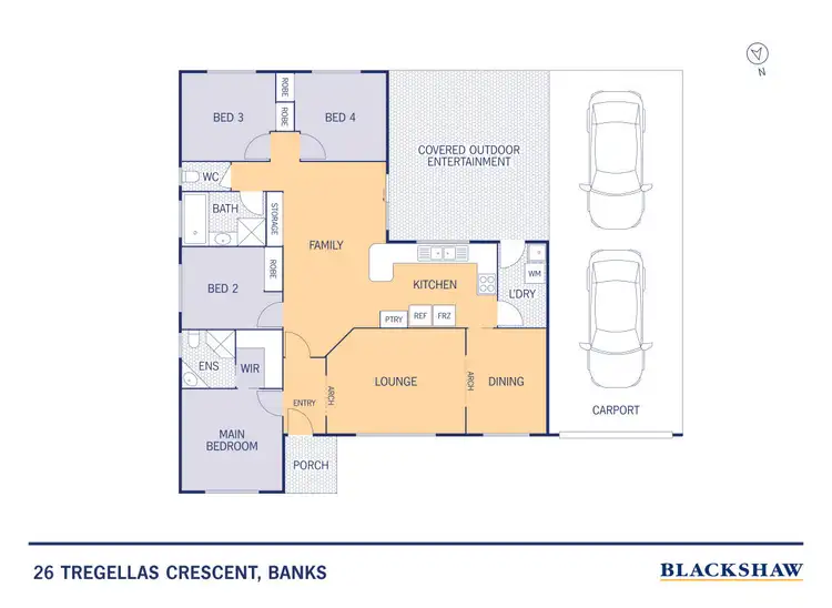 Floorplan of Homely house listing, 26 Tregellas Crescent, Banks ACT 2906