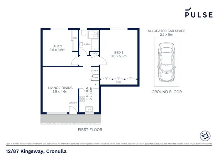 Floorplan of Homely apartment listing, 12/87 Kingsway, Cronulla NSW 2230