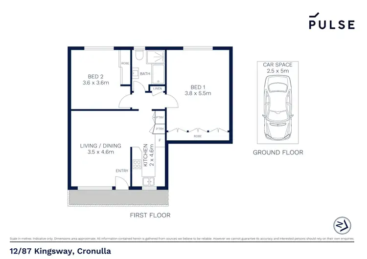Floorplan of Homely apartment listing, 12/87 Kingsway, Cronulla NSW 2230