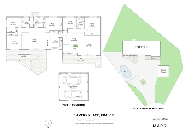 Floorplan of Homely house listing, 5 Avery Place, Fraser ACT 2615