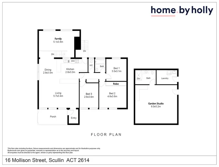 Floorplan of Homely house listing, 16 Mollison Street, Scullin ACT 2614