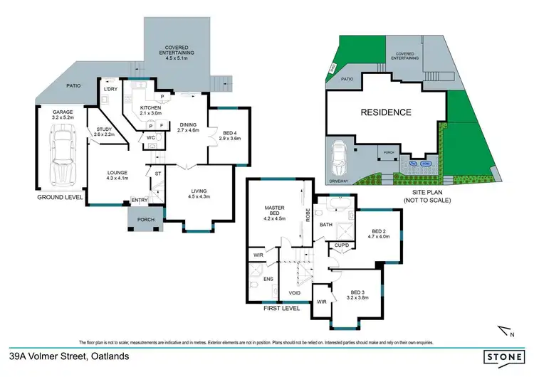 Floorplan of Homely semi-detached listing, 39A Volmer Street, Oatlands NSW 2117