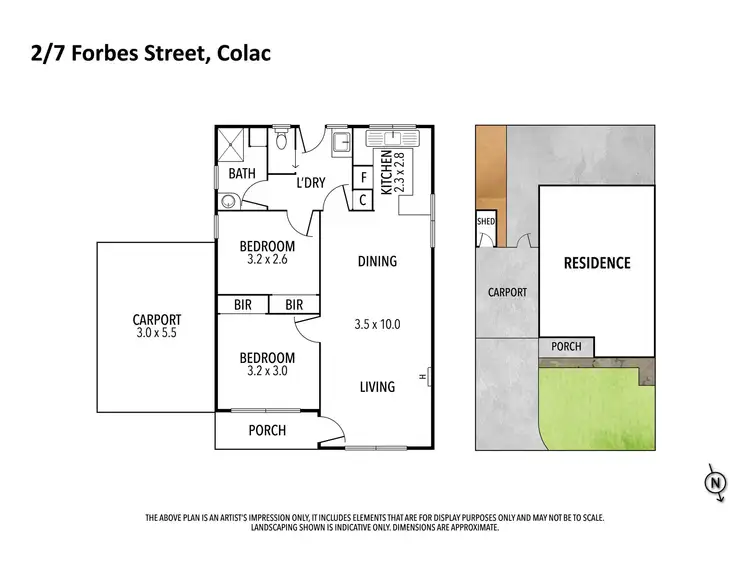 Floorplan of Homely unit listing, 2/7 Forbes Street, Colac VIC 3250