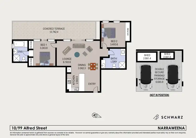 Floorplan of Homely apartment listing, 10/99 Alfred Street, Narraweena NSW 2099