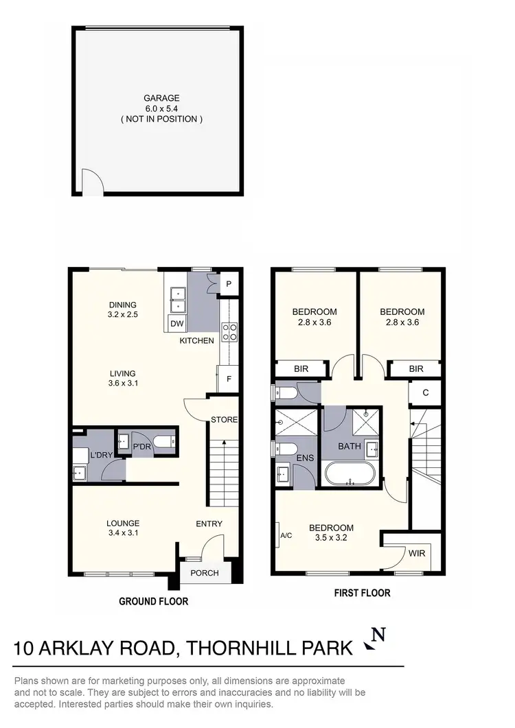 Floorplan of Homely townhouse listing, 10 Arklay Road, Thornhill Park VIC 3335
