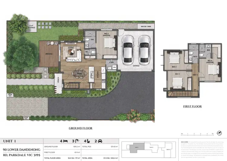 Floorplan of Homely house listing, 1/90 Lower Dandenong Road, Parkdale VIC 3195