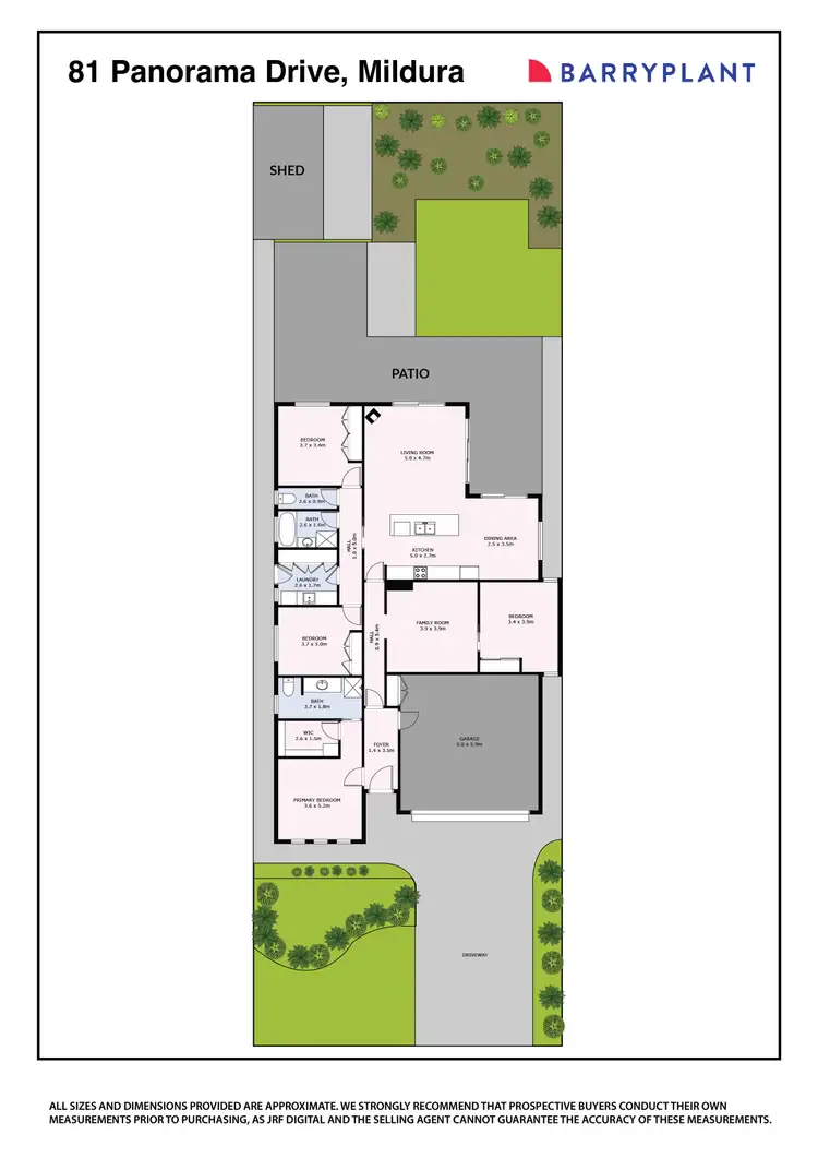Floorplan of Homely house listing, 81 Panorama Drive, Mildura VIC 3500