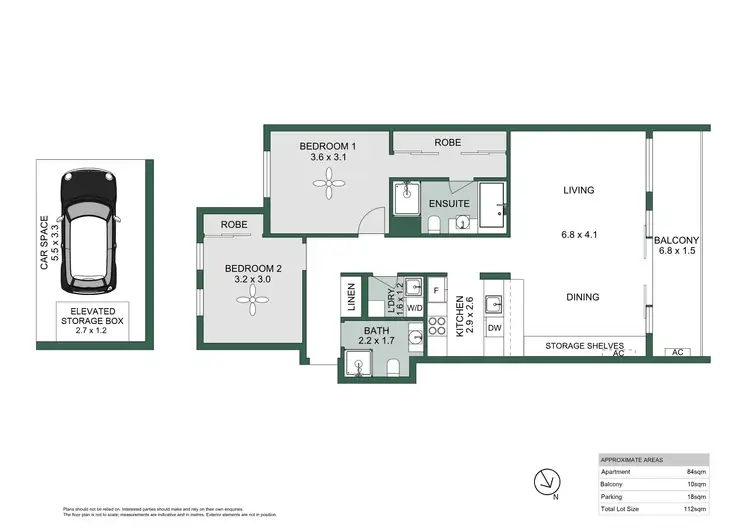 Floorplan of Homely apartment listing, 305/9 Yara Avenue, Rozelle NSW 2039