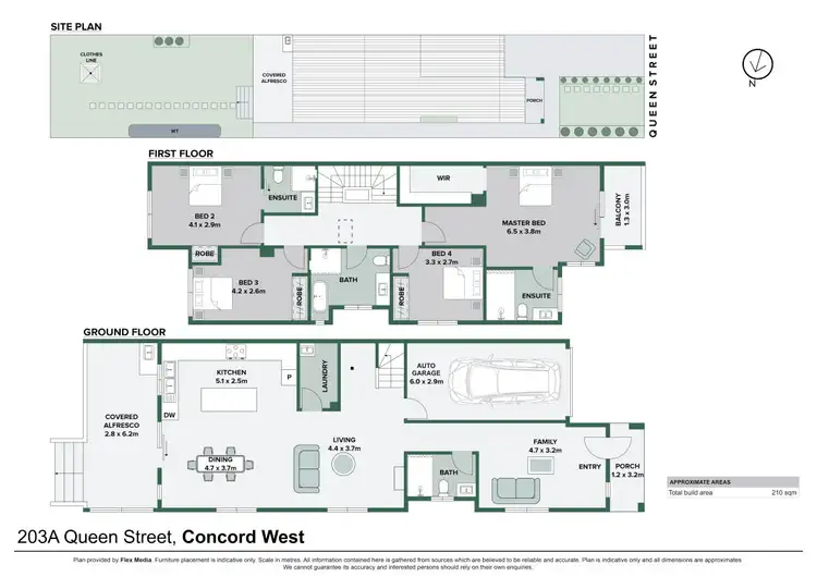 Floorplan of Homely semi-detached listing, 203A Queen Street, Concord West NSW 2138