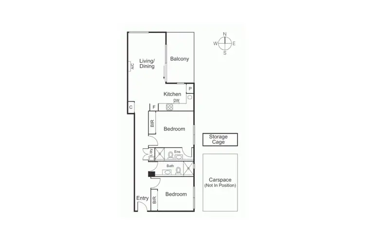 Floorplan of Homely apartment listing, 306/109 Inkerman Street, St Kilda VIC 3182